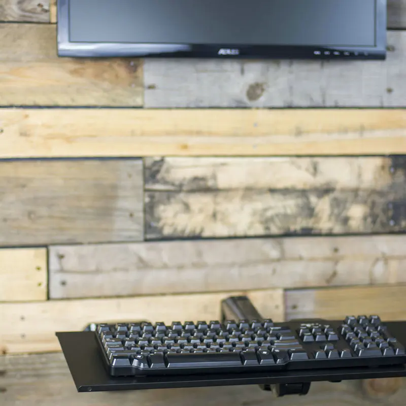 DL-KYM3 Keyboard Tray with VESA Mounting Hole 100x100mm for DIY Stand Working Keyboard Holder
