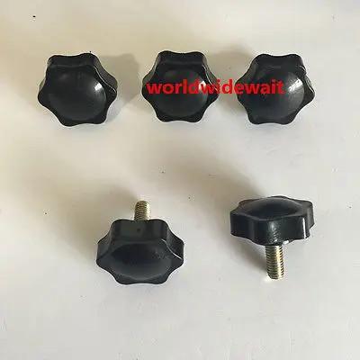 5 sztuk M5 x 12/16/20/25/30mm długość gwintu x 25mm głowy średnica gwiazda głowy pokrętło zaciskowe