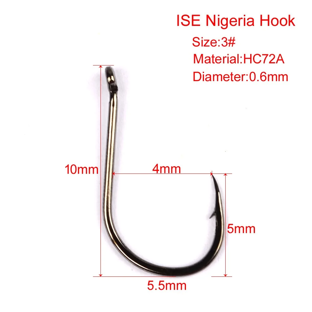 Hameçon à insectes doux avec hameçon à poisson barbelé, hameçon simple en vrac, gros hameçon barbelé, accessoires de pêche, 20 pièces/lot
