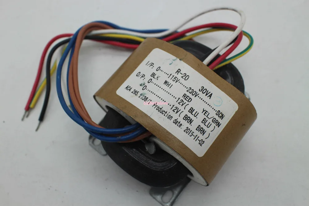 RN20 115V / 230V 30W R-Core Headphon amp preamplifier Transformer 12V+12V