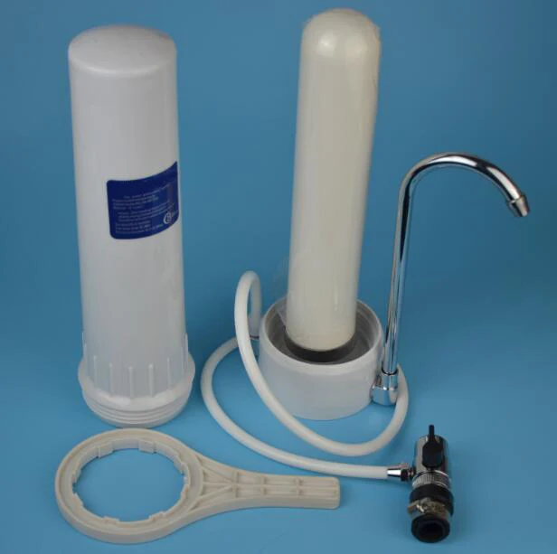 โต๊ะน้ำกรอง/เครื่องฟอกอากาศด้วยเซรามิคกรองน้ำเทียนรวม Carbon block, KDF และแคลเซียมซัลไฟต์