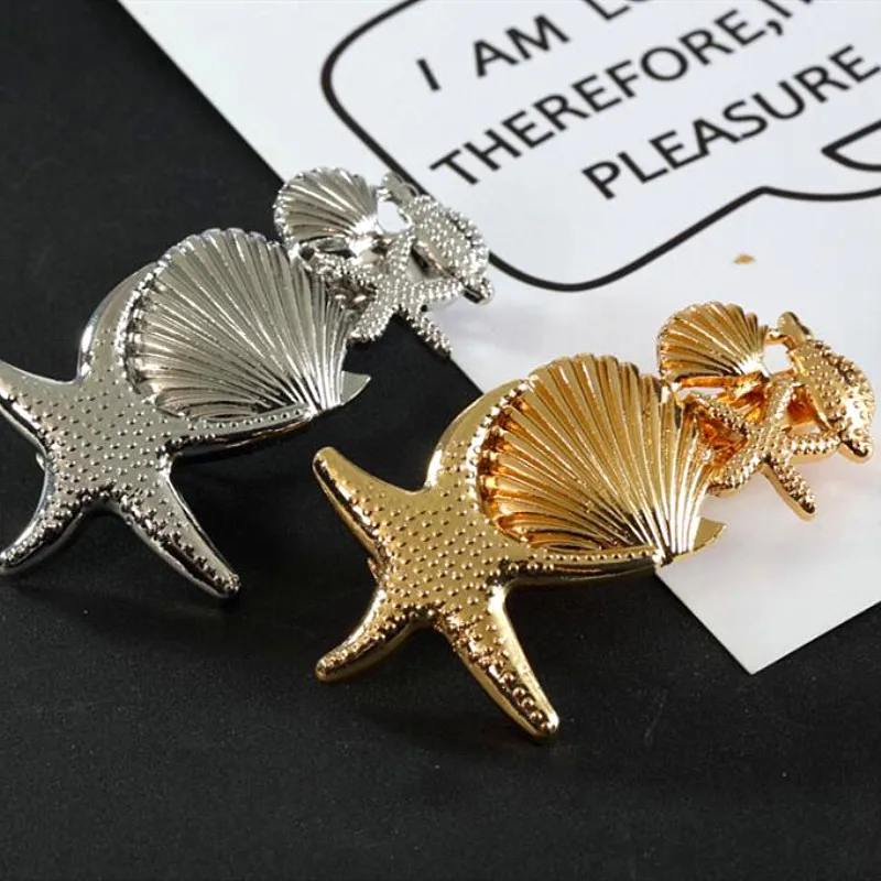 Timlee H007 Originality Lovely Female Design Starfish Conch Hair Clip Popular Shell Hair Pins Girls Hair Accessories Wholesale .
