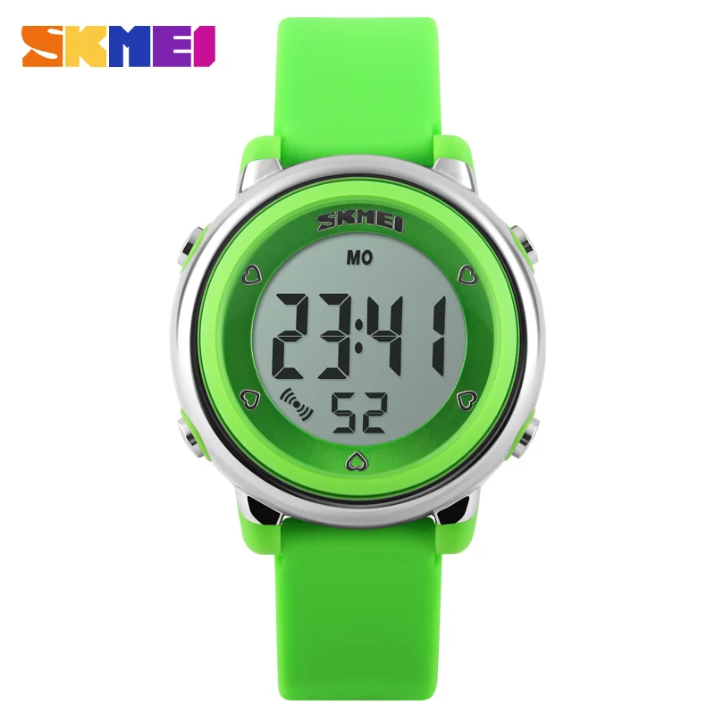 2018 SKMEI Children watch LED Digital Sports Relojes Mujer Boys girls fashion Kids Cartoon Jelly Waterproof Wristwatches