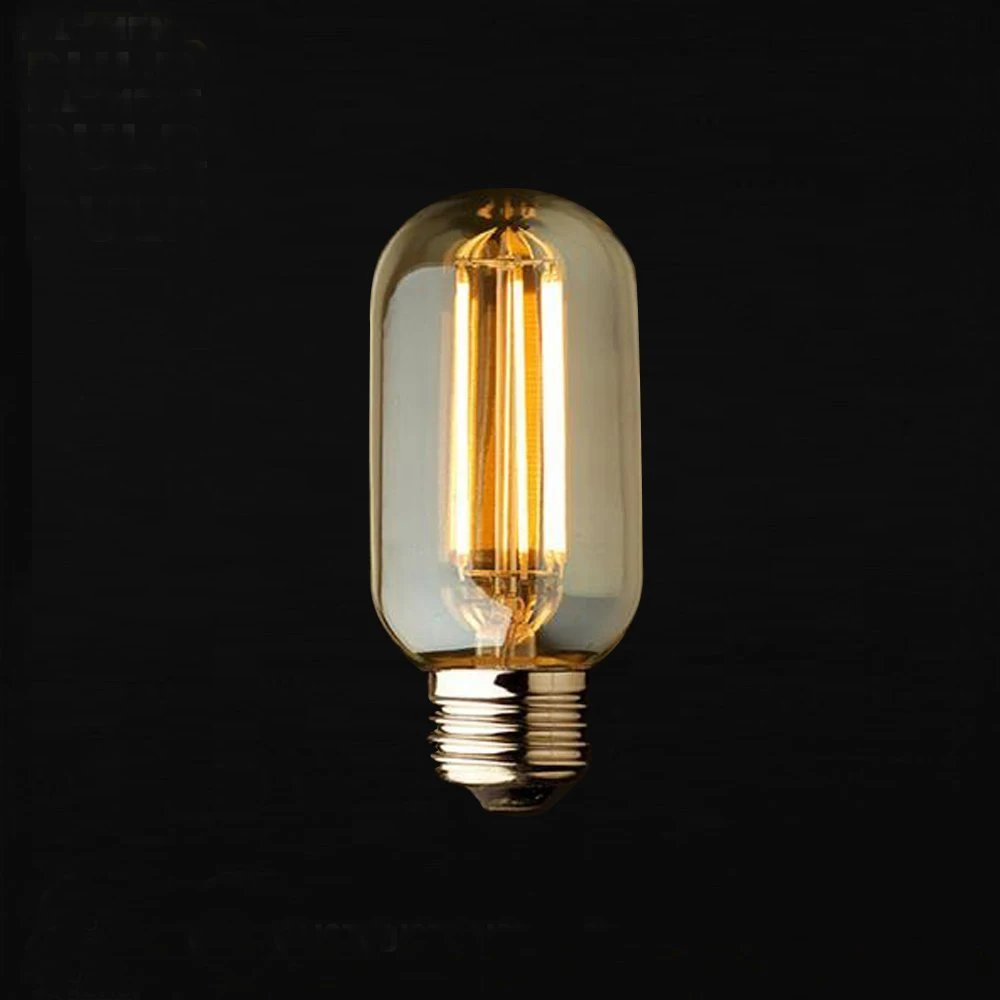 

2pcs 4W T45 Vintage Led Filament,220V E26/E27 Edison Bulb,Warm White 400lm LED Filament Bulb, Equal to 40w Incandescent Bulb