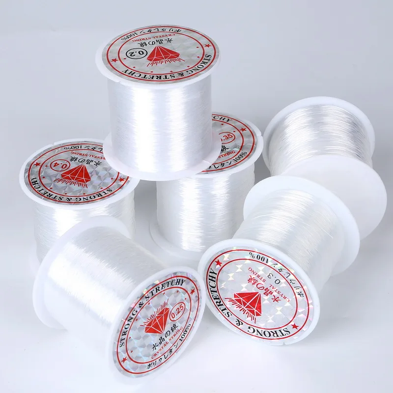 Dia 0.2/0.25/0.3/0.35/0.4/0.45/0.5/0.6MM Non-Stretch Fish Line Nylon Line Not Fluorocarbon Line for Jewelry Making