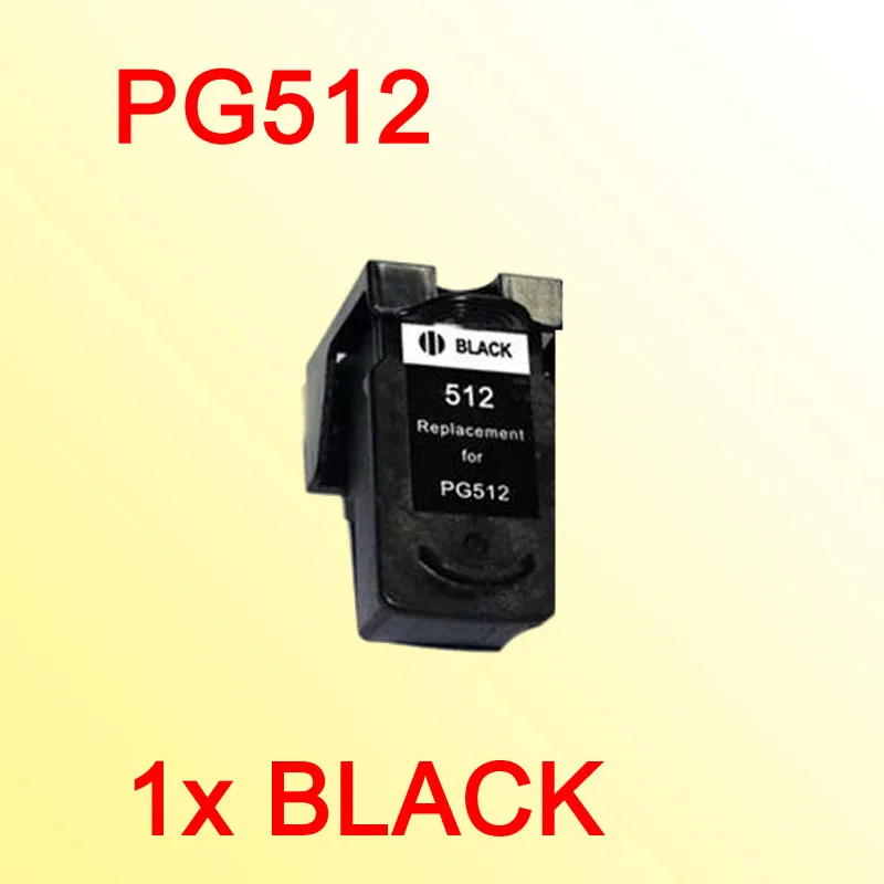 1x Black INK cartridge compatible for CANON PG512 512 PG512XL pixma ip2700/mp240/mp250/mp260 printer