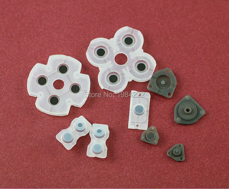 5sets/lot Rubber Conductive Button Pads for PlayStation 4 PS4 Controller Dualsohck 4 Button Repair Pads