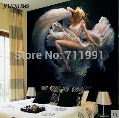 Custom large murals Europe type restoring ancient ways is painting the bedroom romantic TV setting wallpaper