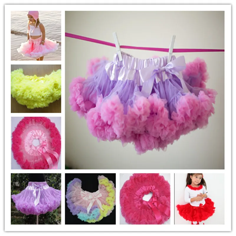 Girls Pettiskirt Petti Tutu Dance Skirt Yellow Color Fluffy Soft Petti Skirt Girls Tutu Skirt