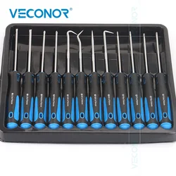 12PCS Hook Oil Seal Fuel Seal O-Ring Removal Tool Set Precision Screwdriver Set Automotive Pick Set Puller Craft Tools