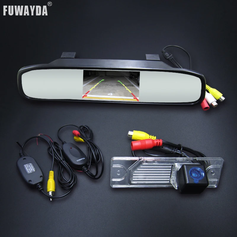 FUWAYDA CCD HD Parking Assistance Car Rear View Mirror Monitor Car Rear view Reverse Parking Camera For Renault Koleos 2009-2014