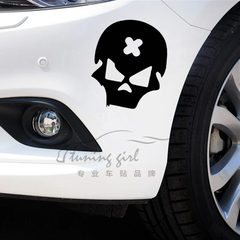 Car Stickers Skull Ghost Rider Devil Creative Decals For Tail Window Waterproof  Auto Tuning Styling 18x14cm D10