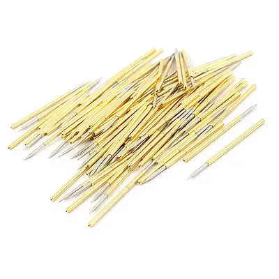 100 Pieces P100-B1 1.0mm Spear Tip Spring PCB Testing Contact Probes Pin