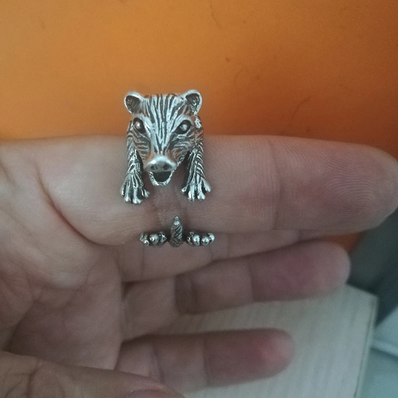 Retro Opossum Ring Animal Ring Adjustable Free Size gift idea