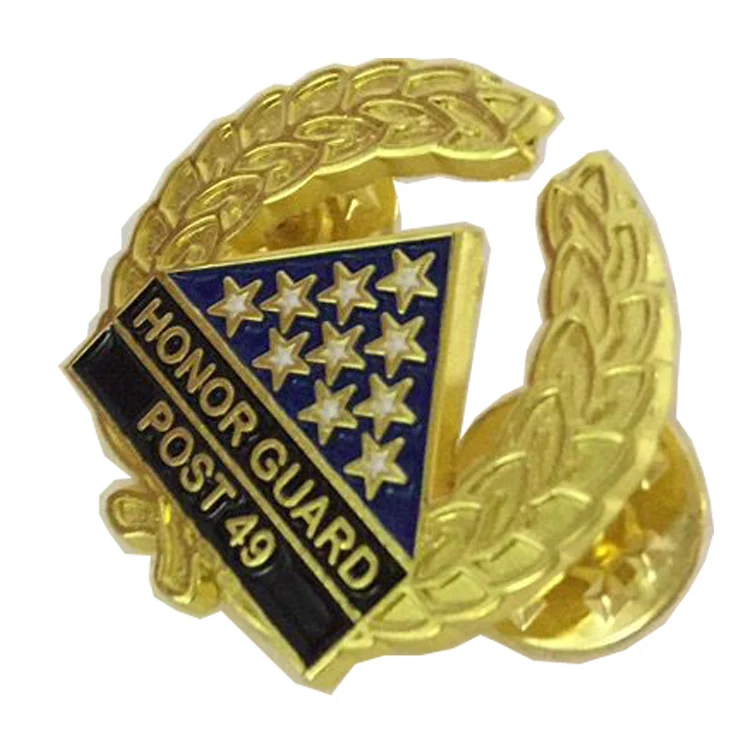 

Factory Gold Metal Honor Guard Lapel Pin for Decoration