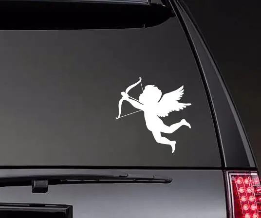 Adorable Cupid Art Car Decals Sticker Window Stickers Trunk Decor Decal Waterproof Vinyl Hot Selling White ZP0693