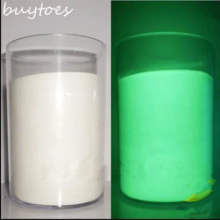 White Glowing Green Light luminous powder phosphor pigment,50g/bag,Noctilucent Powder Glow in Dark Dust Pigment for Paint