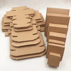 20pcs Brown Kraft Paper Aircraft Gift Boxes Blank Handmade Soap Packing Box,Paper Candy  Wedding Party Gift Packaging Boxes