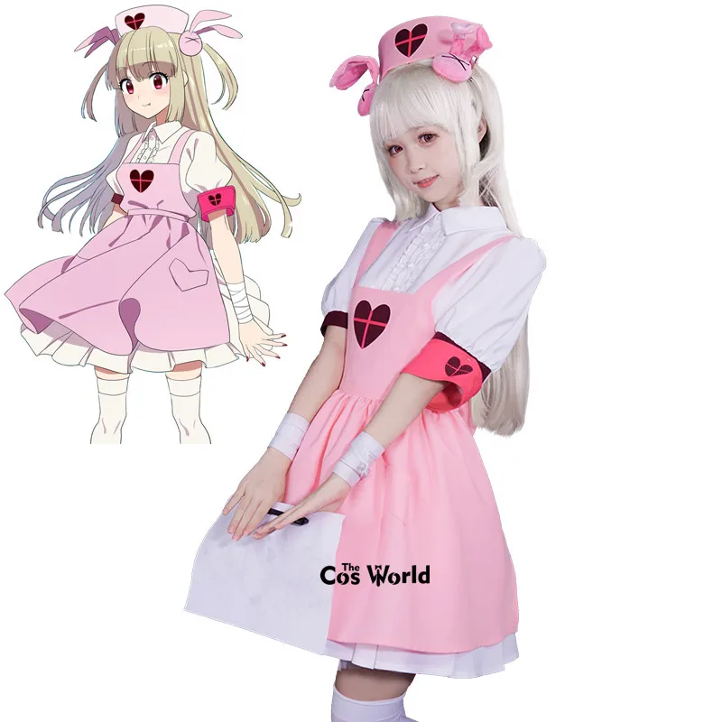 Youtuber Natori Sana Maid Apron Dress Nurse Uniform Outfit Cosplay Costumes