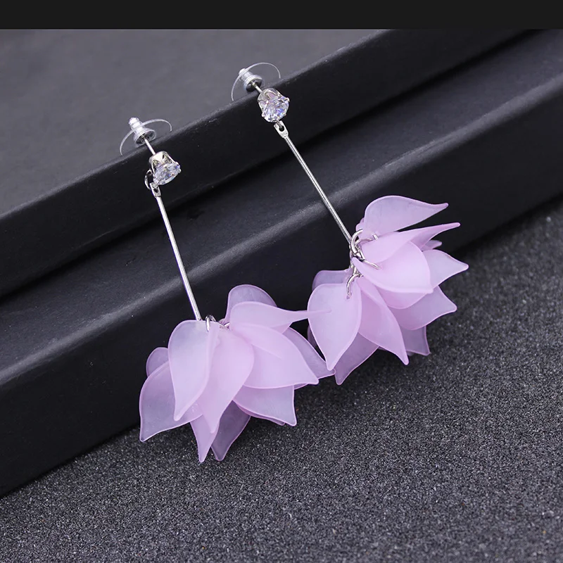 2019 new design fashion brand jewelry elegant flower earrings for women summer style gift earring