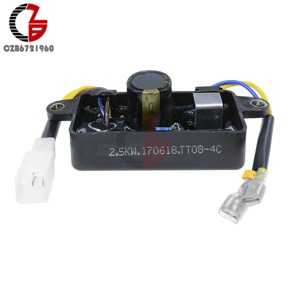 Automatic Voltage Regulator Rectifier Single Phase Generator AVR Spare Parts For 2KW-3KW Chinese Gasoline Generator