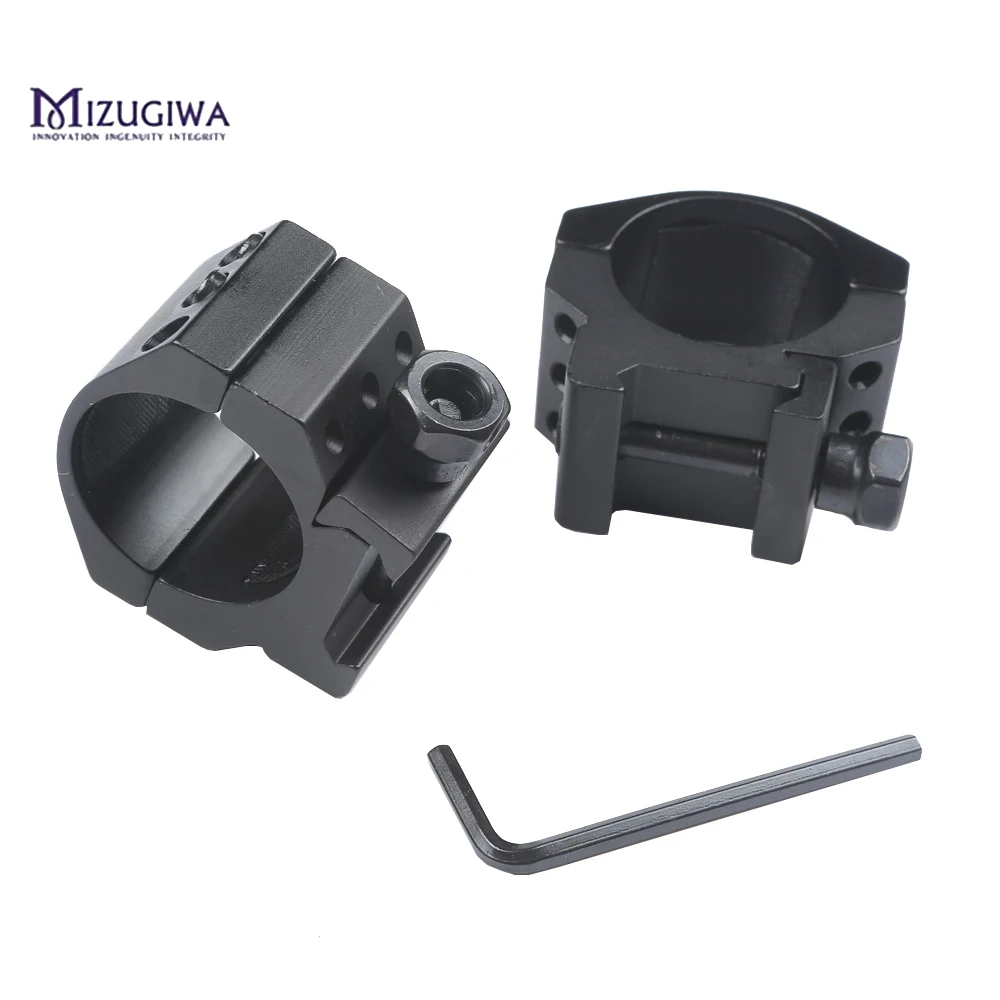 Mizugiwa Low Profile 6 Bolts 30mm Ring Weaver Heavy Duty 20mm Picatinny Rail Base Scope Mount Rifle Scope Hunting Accessories