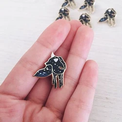 fox hard enamel pin badge