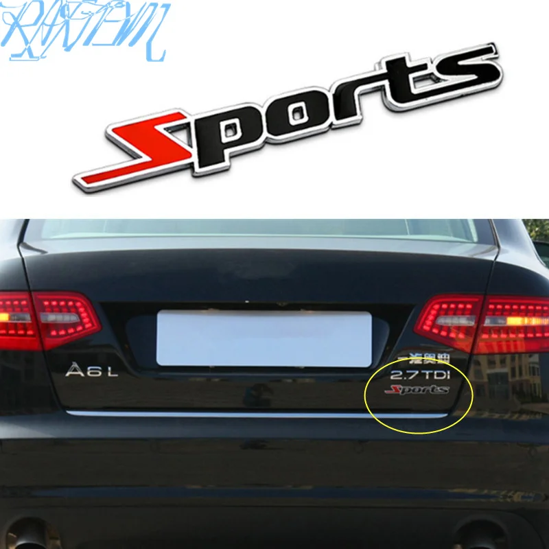 

1pcs Car Styling Sport Stickers For Toyota Camry Highlander RAV4 Crown Reiz Corolla Vios Yaris L Accessories