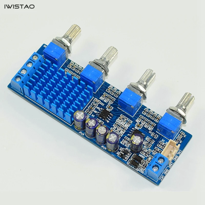 IWISTAO – amplificateur de puissance stéréo HIFI TPA3116, 30W + 30W, double OP, NE5532, contrôle des aigus, livraison gratuite