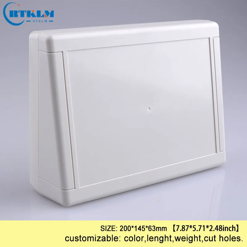 Plastic electric box diy instrument case ABS junction box plastic box for electronic project custom desktop box 200*145*63mm