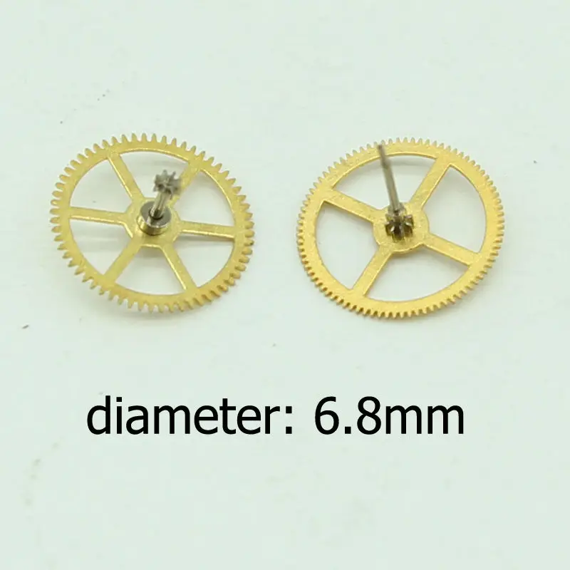 50pcs/lot Vintage Gears 6.8mm Steampunk DIY Accessories Watch Movement Gear Clock Jag Cogs Copper