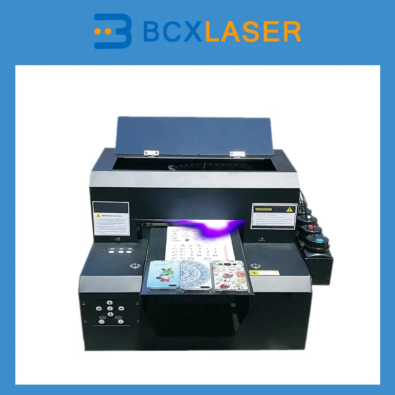 A4 small size uv printer for acrylic metal glass wood plastic printing