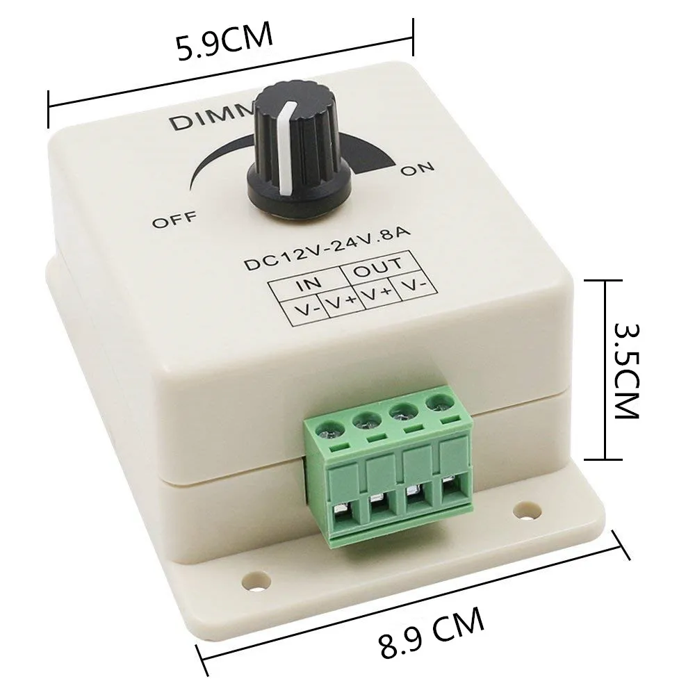 LED Dimmer Switch 12-24V 8A 96W Adjustable Brightness LED Dimmer controller use for strip light