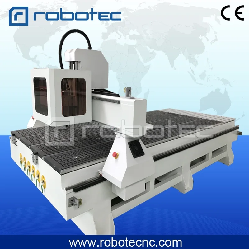 ROBOTEC Hot Sale!! 3D Aluminum Cutting Machine/Cnc Router 1325 With Vacuum Table/Wood Working Machine 1530