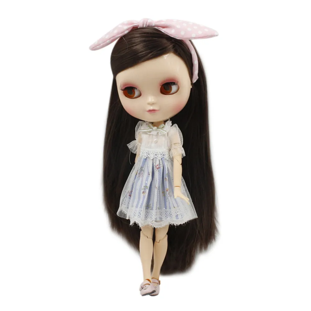 DBS blyth doll icy licca body 280BL0222 Wild fashion super soft straight hair joint body 1/6 30cm gift toy