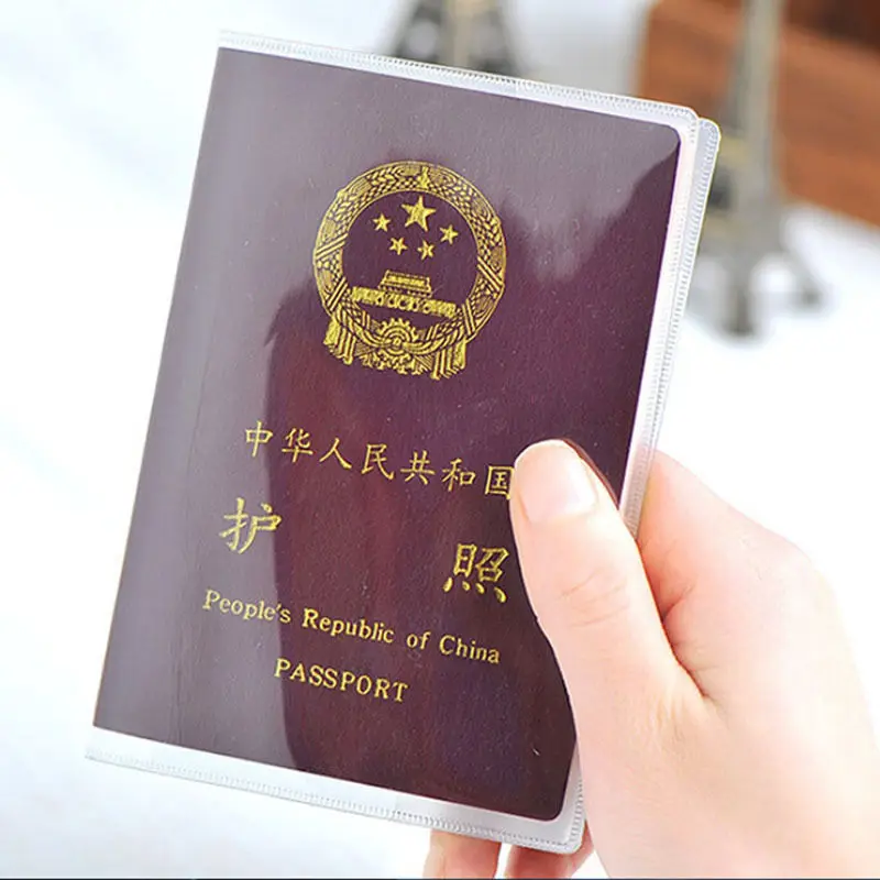 Transparent Waterproof Passport case Cover Document ID Card bank card Holder Case Travel passport bags storage bag