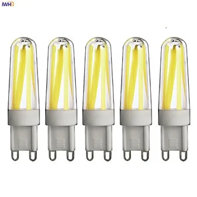 IWHD 3W E14 G9 LED Bulb 220V 240LM COB Dimmable LED Lamp G9 220V Corn Bi-pin Lights Warm White White 110v-220v