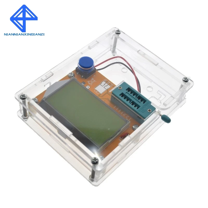 LCR-T4 Box Clear Acrylic LCR-T4 Case Shell Housing For LCR-T4 Transistor Tester ESR SCR/MOS LCR T4