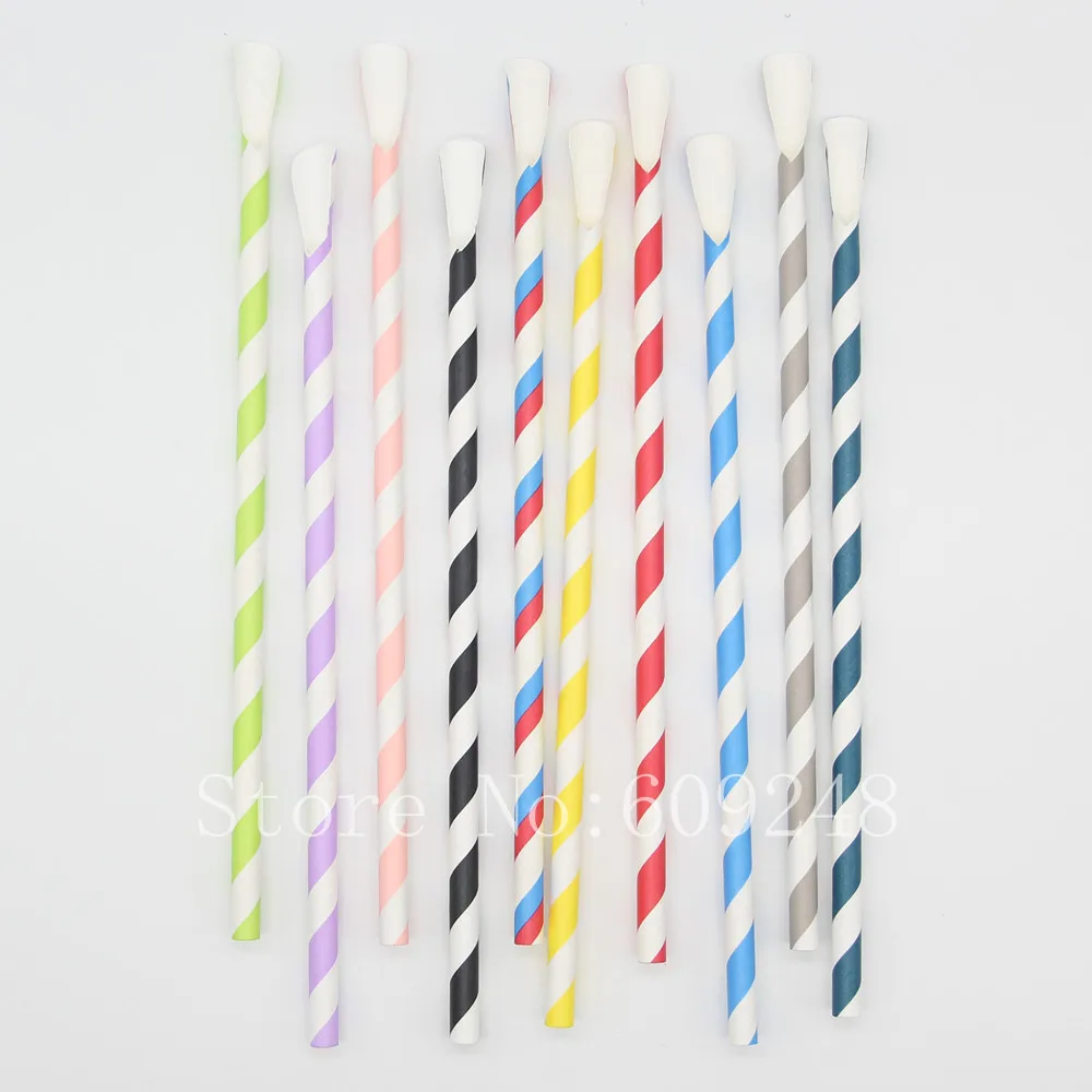 Free DHL 10000 pcs Paper Spoon Straws Wholesale,Milkshake Snow Cones Coffee Disposable Drinking Straws,Biodegradable Kids Party