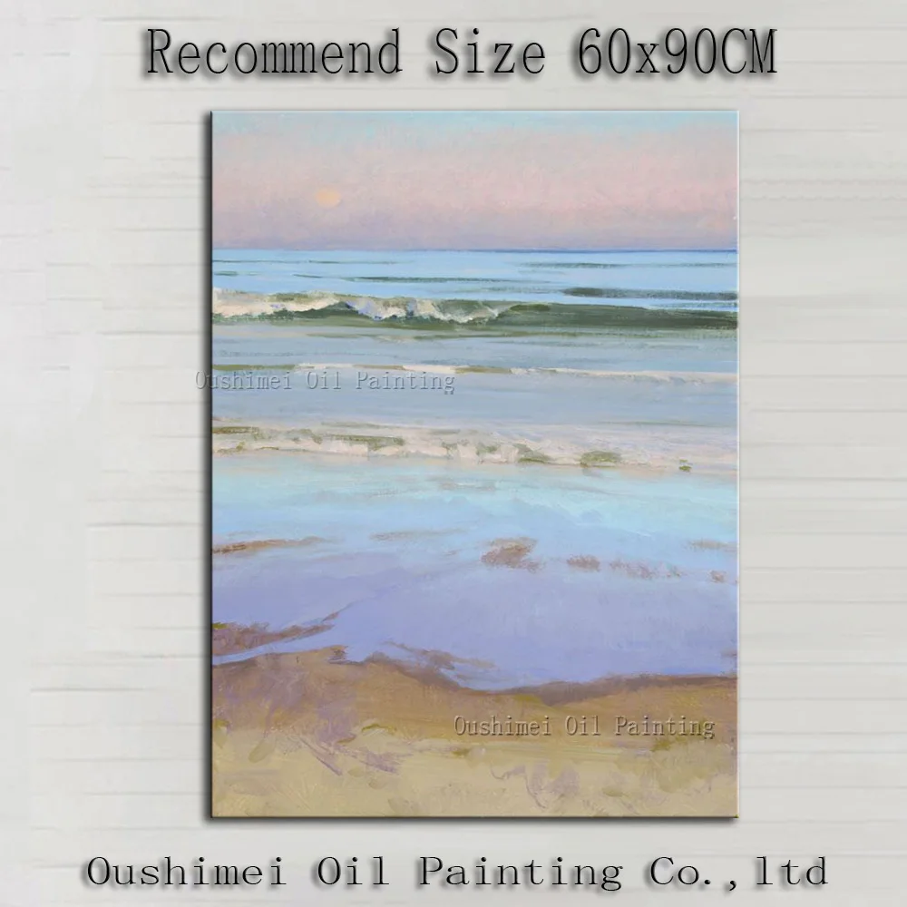 

Wholesale High Quality Modern Seaside Oil Painting Seaside Wave Oil Painting For Wall Decoration Green Waves Sea Oil Painting