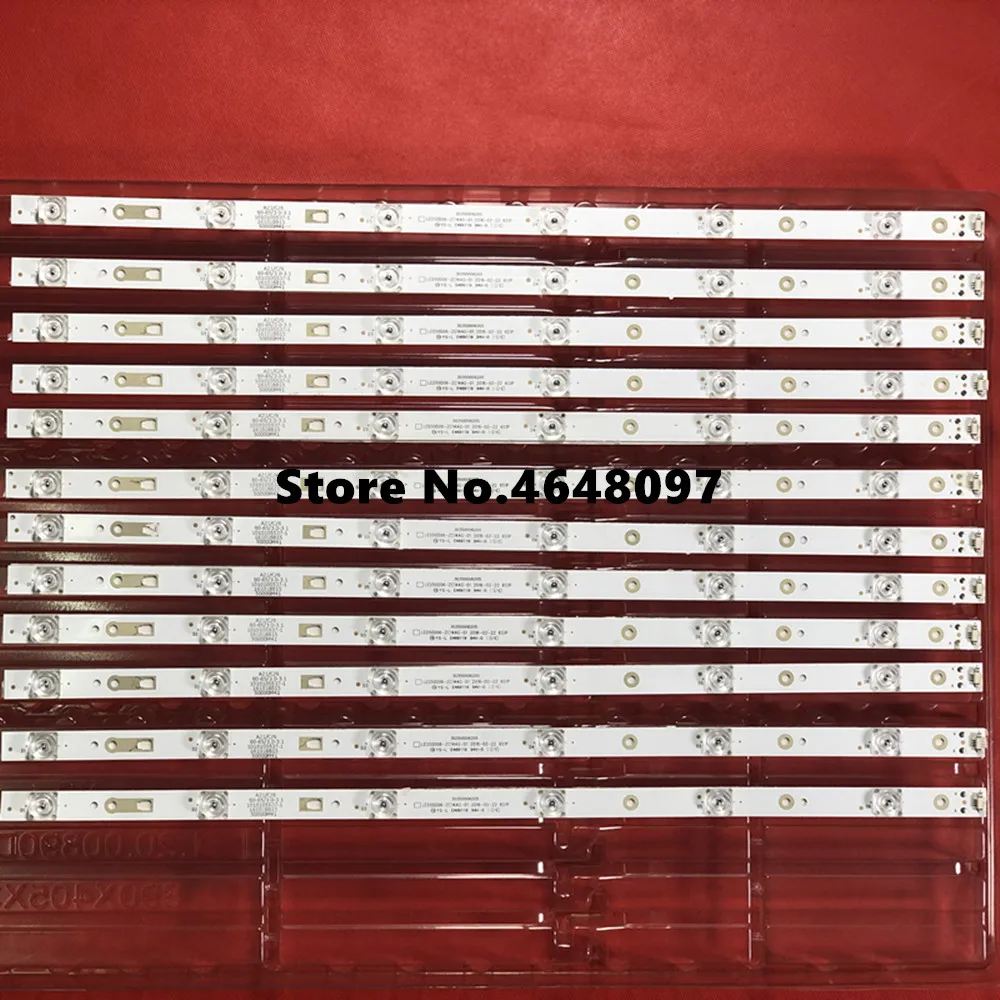

1set=12Pieces LED Backlight strip For 50A6 LE50U51A light bar 30350006205 LED50D06-ZC14AG-01
