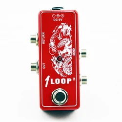 LANDTONE True-Bypass Guitar Effect Pedal Looper Mini Red  Switcher True Bypass