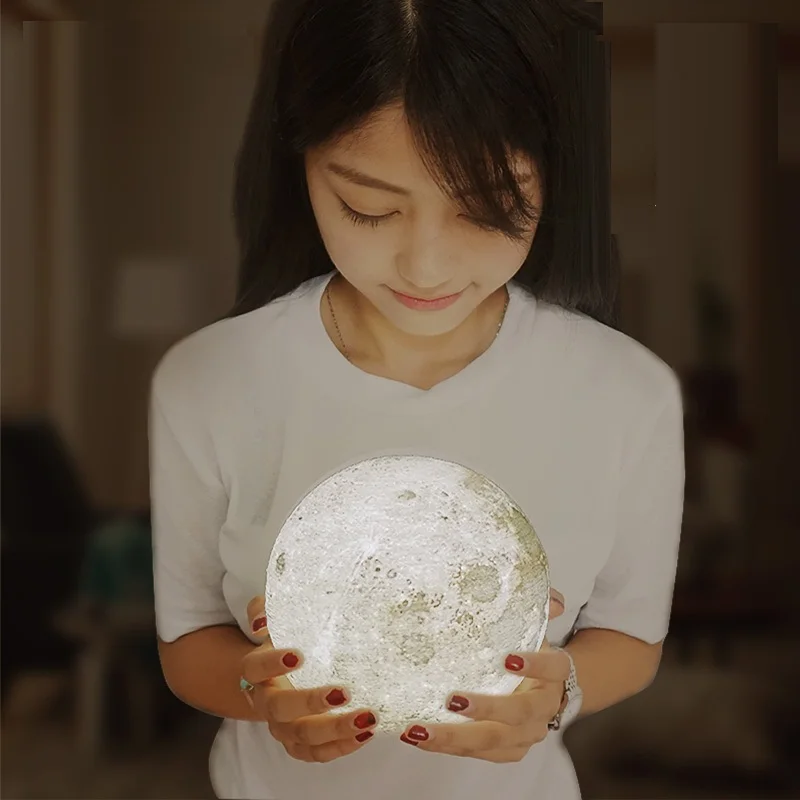 

3D print moon lamp charging moon lamp light moon Luna private custom gift