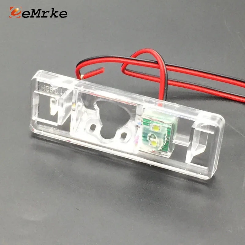 EEMRKE DIY Car Rear Camera Bracket License Plate Lights Housing for Nissan Qashqai J10 J11 Dualis J10 Qashqai+2 Rogue Sport 2017