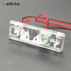 EEMRKE DIY Car Rear Camera Bracket License Plate Lights Housing for Nissan Qashqai J10 J11 Dualis J10 Qashqai+2 Rogue Sport 2017