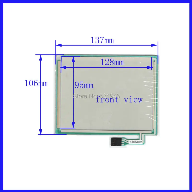 ZhiYuSun 137mm*106mm 137*106 resistive touchscreen display on the outside commercial use TP-060F-01 VN00454084  VV08900751