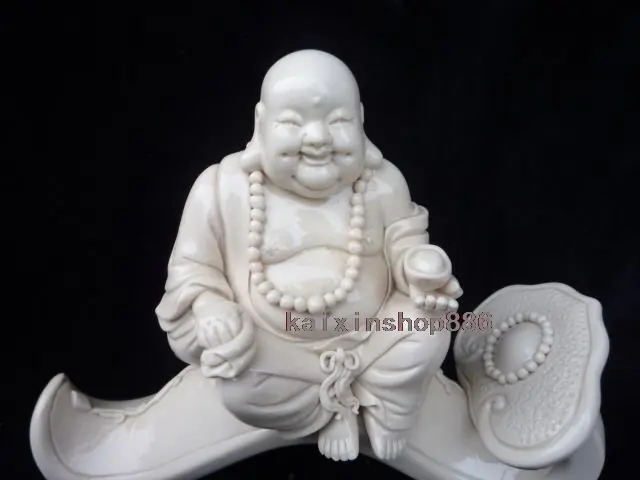 Blanc De China Dehua Porcelain Statue Of Buddha