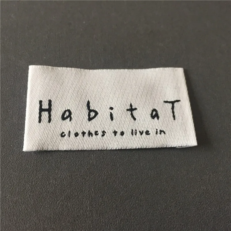 Custom Women's Soft Edge High Density Clothing Main Labels Woven Labels Woven Name Labels