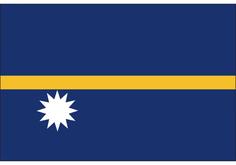 Рисунок 2 - Национальный флаг Nauru 90*150