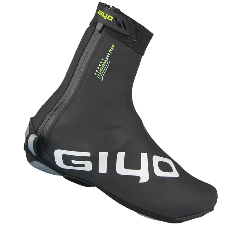 GIYO Mens Winter Cycling Shoe Covers Fleece Warm Waterproof Reflective Lock MTB Road Bike Racing Overshoes Protector